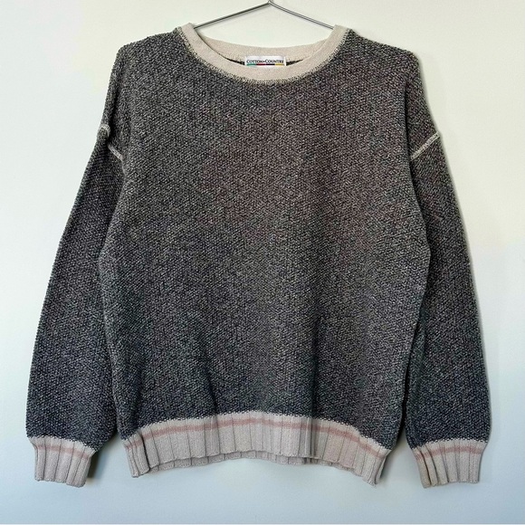 Cotton Country Knit Cabin Sweater | large - Picture 1 of 5